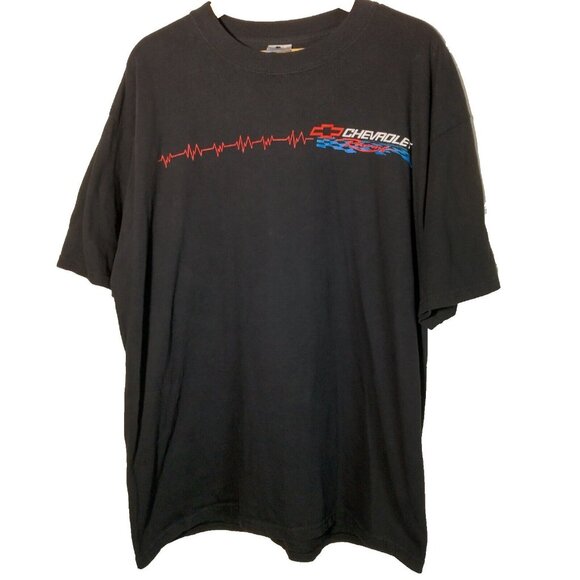 NASCAR Chevrolet Monte Carlo T Shirt XL Black Chevy Racing Race Heart Pounding - Picture 3 of 9